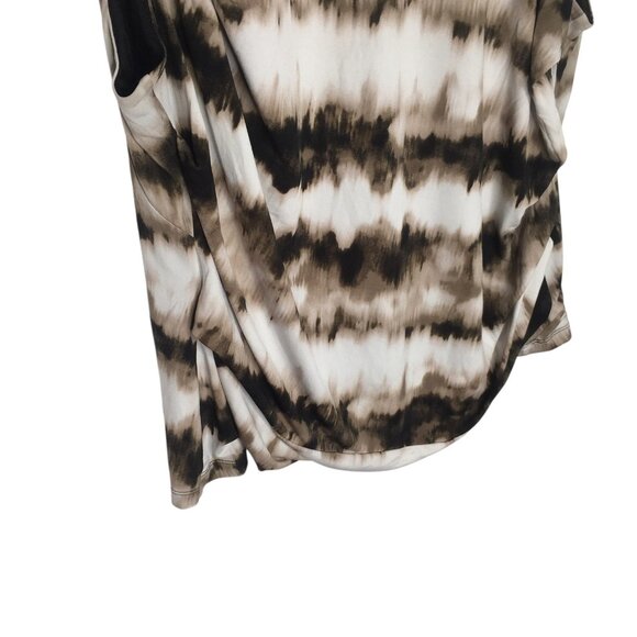 Calvin Klein Shirt Womens 3X Ruched Stretch Sleeveless Abstract Print Plus Size - Picture 11 of 14